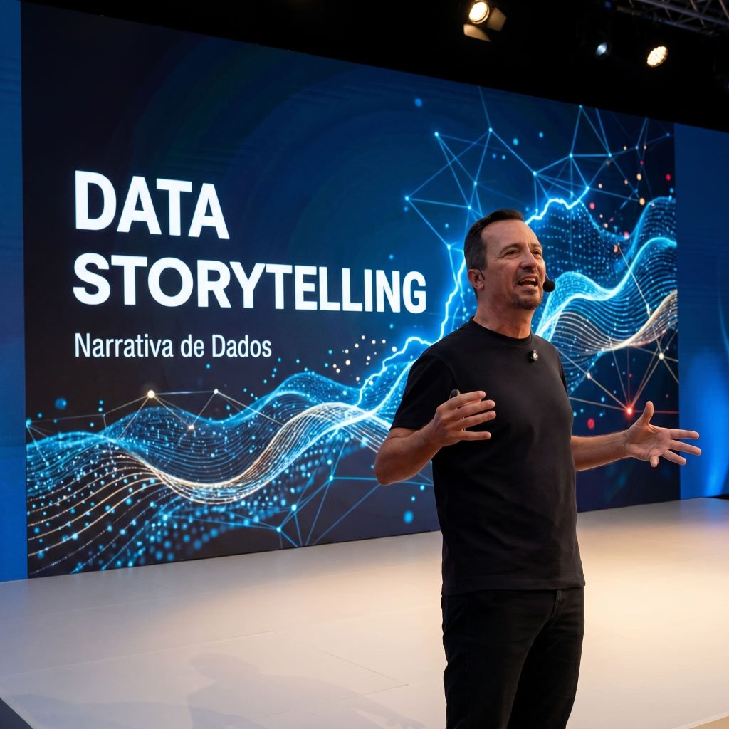 Carlo Manfroi sobre Data Storytelling e Narrativa de Dados aplicada ao marketing político e campanhas eleitorais.